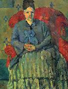 Paul Cezanne, Madame Cezanne dans un fauteuil rouge